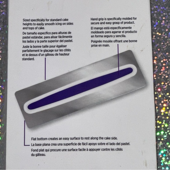 Wilton Cake Icing Smoother 9 in X 3 in Stainless Steel NEW IN BOX - Picture 9 of 12